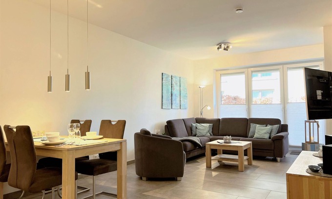 Dangast Appartement | Nordsee Park Dangast - Appartement Haus Spiekeroog Mitte EG (55 qm)
