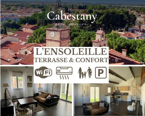 Cabestany Appartement | Nouveau - L'Ensoleillé Terrasse & Atypique - 10 Min Plages - Serenité & Confort - IDEAL FAMILLE Parking et Wifi Gratuit - OFFRE SPECIALE