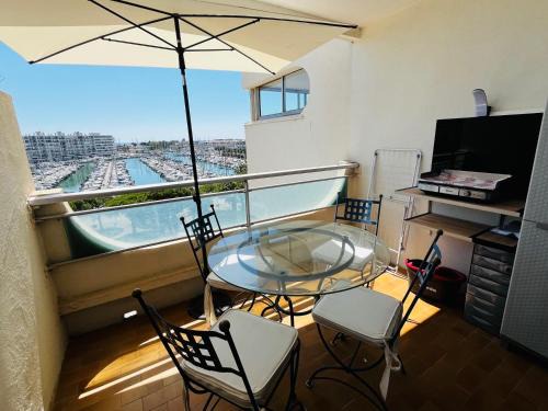 Carnon-Plage Appartement | Nouveau, studio Port de Carnon 4 personnes