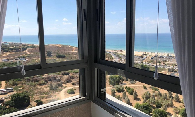 Bat Yam Appartement | Luxe Mini Penthouse 3BR Incroyable Plage & Vue Mer Premier Emplacement Bat-Yam