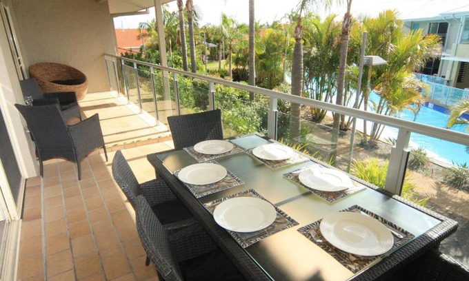 Salamander Bay Appartement | Oaks Pacific Blue 339 Huge Resort Lagoon Pool