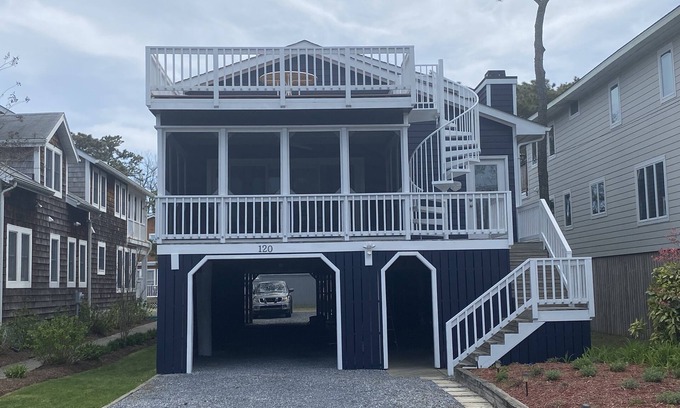 Bethany Beach Maison | Ocean Bloquer avec l'océan Affichage- Courte promenade à la plage; 3 blocs de shopping en ville