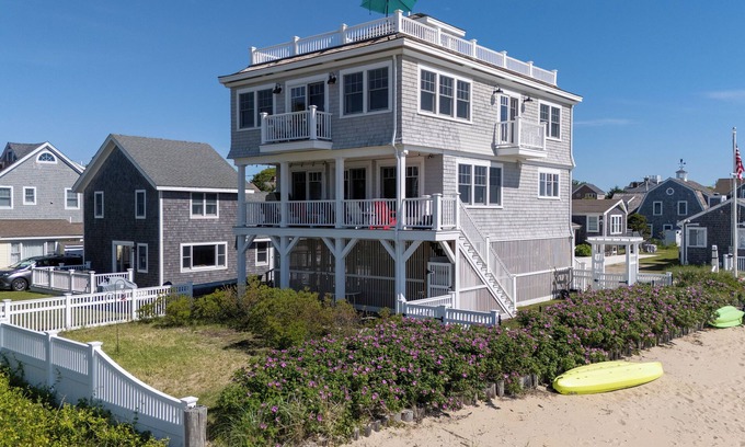 Popponesset Maison | Ocean Front Gem, 10 steps to Beach! New to Market, Teaser Rate for August 2025!