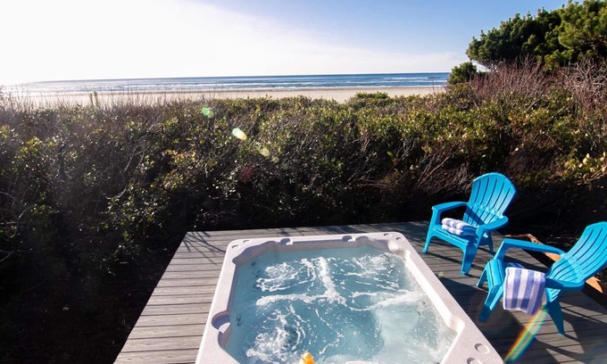 Yachats Maison | Ocean Front Home sur une plage de sable près de Yachats! Dog Friendly! NUIT GRATUITE!
