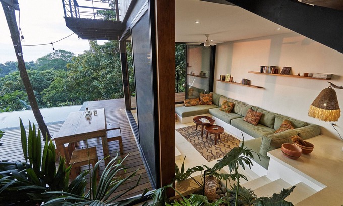 Puntarenas Villa | ocean/ jungle view, yoga deck pool with fast internet