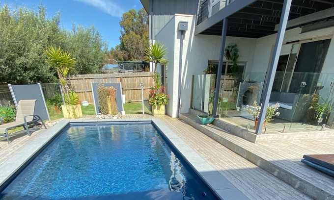 Jan Juc Maison | Vues sur l'océan Jan Juc - oasis côté piscine