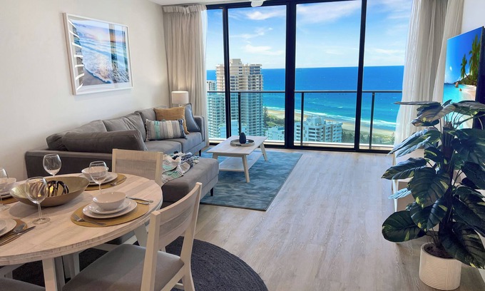 Broadbeach Appartement | Luxury 2BR Apt Ocean Views 29th flr Oracle
