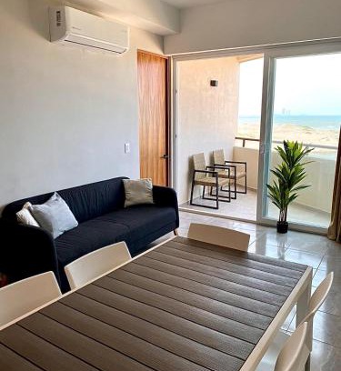 Boca del Rio Appartement | Oceanfront &6pers &Pool &Gym &Golf Club
