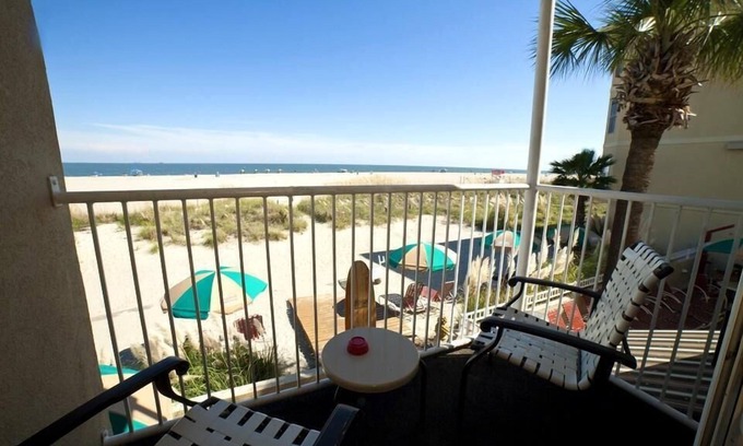 Tybee Island Hôtel | DeSoto Beach Hotel - Grand Deluxe 2 Queen face à l'océan