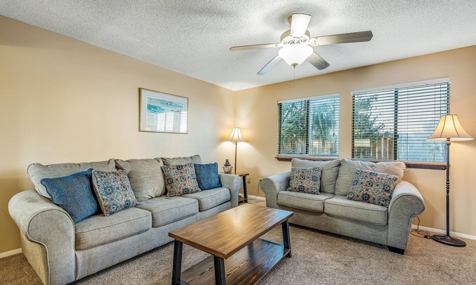Sugar Beach Maison | Quaint Condo w/, Chairs & Umbrella, On-Site Pool, Minutes From The Beach