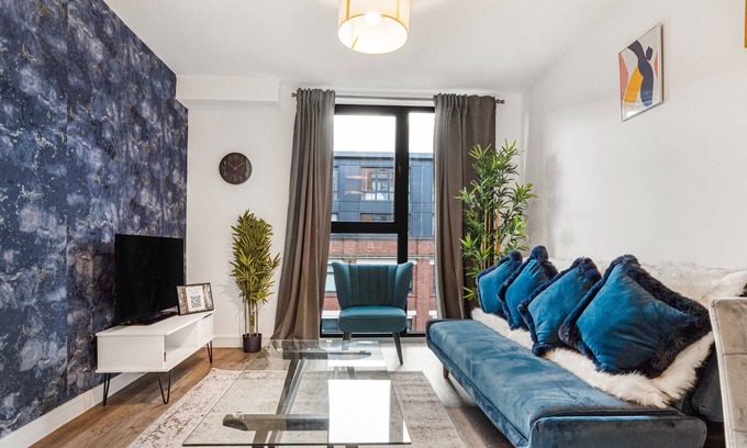 Bordesley Appartement | Oceanic Bliss- 2 Bed 2 Bath, Free Park, Netflix