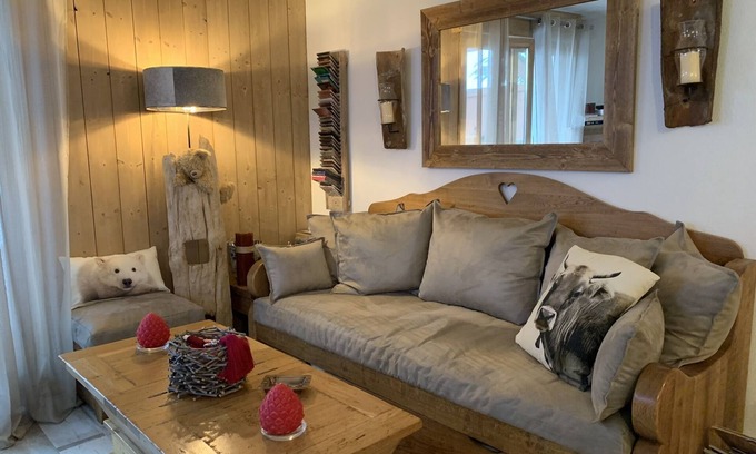 Praz-sur-Arly Maison | Aux portes de Megève, 2 pièces 1/2 de 45M2, 4 personnes avec jardin/terrasse