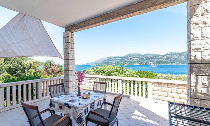 Cove Tri Zala (Zrnovo) Appartement | Appartement d'une chambre prés de la plage Tri Zala, Korcula (A-9237-b)