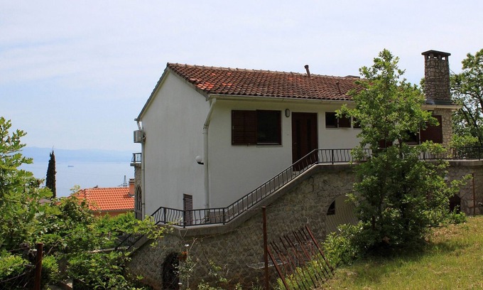 Opric Appartement | Appartement d'une chambre avec le balcon et la vue sur le mer Opric, Opatija (A-7756-a)