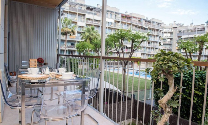 Poblenou Appartement | Appartement moderne dans Poblenou avec terrasse et piscine