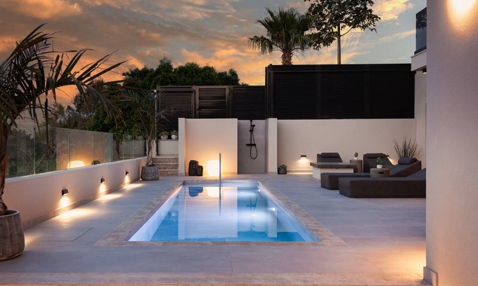 Hersonissos Centre Villa | Orama Luxury Suite, 3 Bedrooms with Private Pool, Sleeps 6