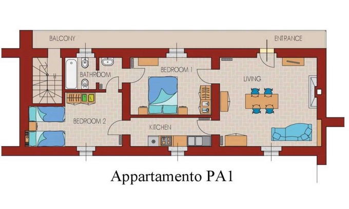 Torre Pallavicina Maison | Palazzo Barbo 'Apartment PA1