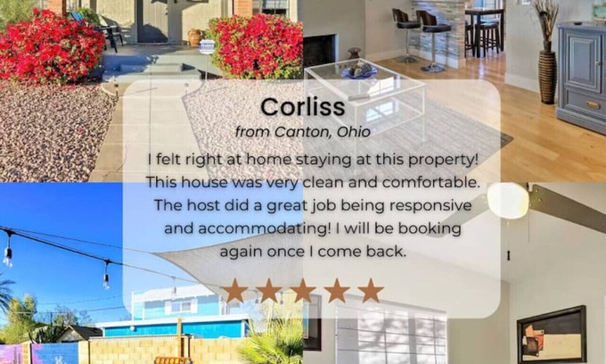Coronado Maison | Palm house · Phoenix Home w/renovated Pool & String Lights