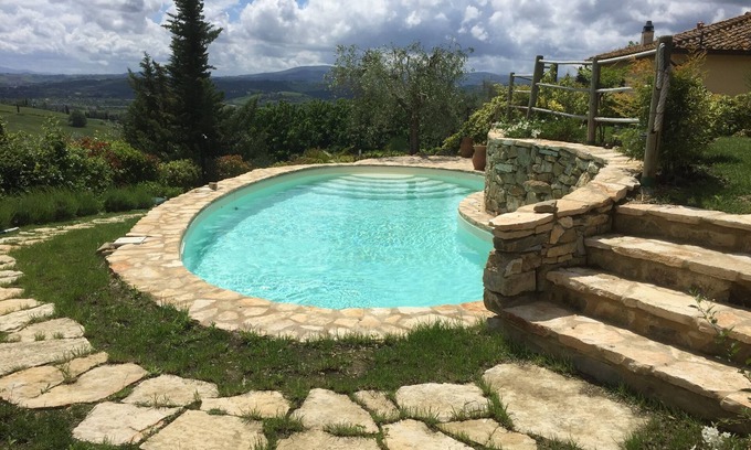 Castelfiorentino Villa | Panoramique privée VILLA GELLO avec piscine paysagée