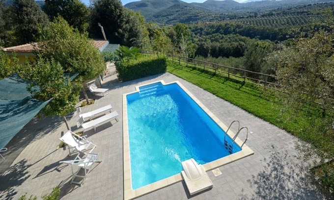 Casperia Maison | Villa panoramique avec piscine, entre la forêt et l'oliveraie de Rura Colimus