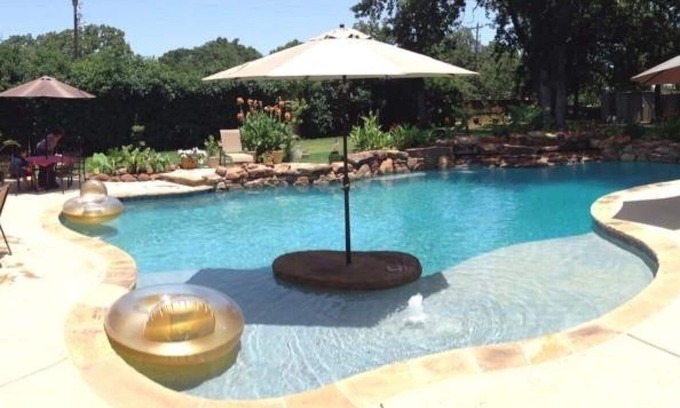 Keller Maison | Paradise Home with Pool and Complete Outdoor Living Area w Grill and Fireplace