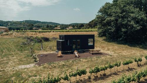 Saint-Romain-en-Viennois Chalet De Ski | Parcel Tiny House au coeur des vignes proche Mont Ventoux