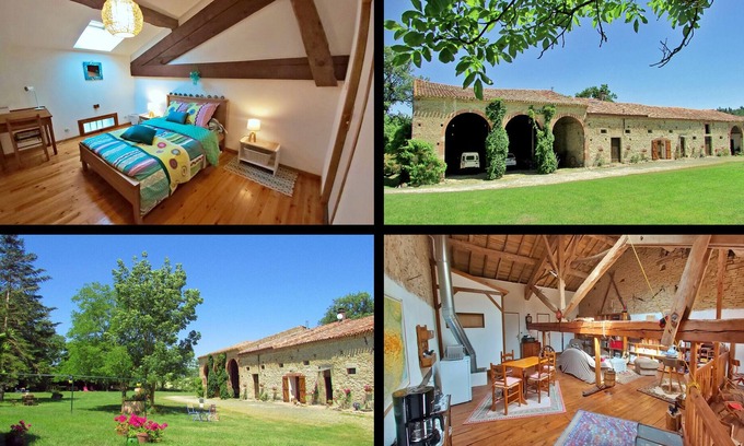 Calmont Lit Et Petit-Déjeuner | Pastel: furnished room between Toulouse and Carcassonne