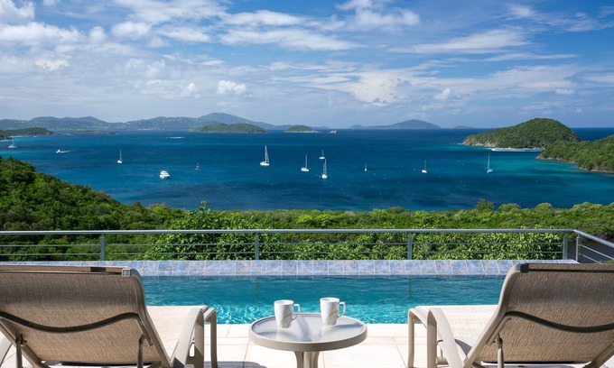 Maho Bay Quarter Villa | Nouveau, luxueux, paisible ... Échappez-vous à «Par temps clair ...»