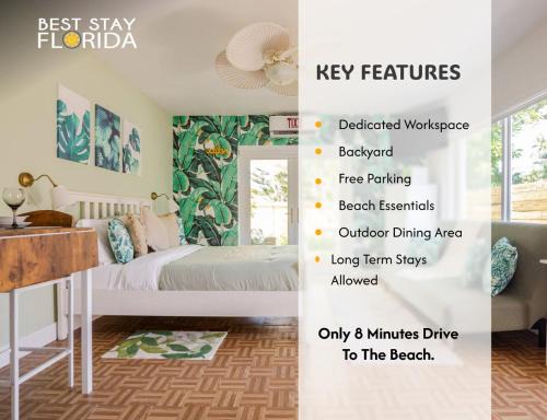 Royal Poinciana Maison | Peaceful Casita Near Hollywood Beach & Essentials