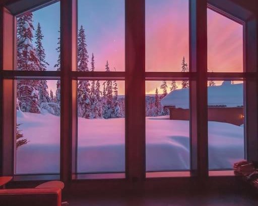Oystre Slidre Chalet De Ski | Peaceful Oasis. Panoramic forest- & mountain view. Sauna.