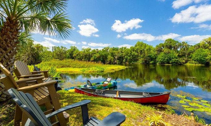 Braden River Maison | Peaceful Riverfront Oasis with Private Island