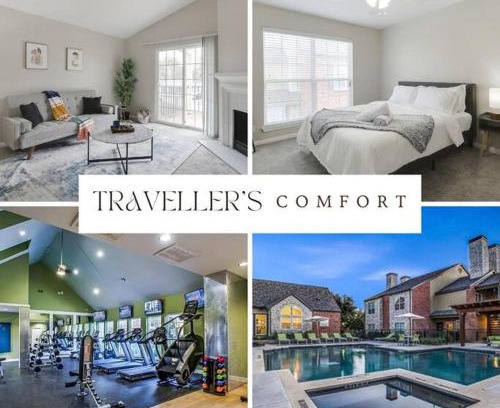 Plano Appartement | Peaceful & Stylish, 1BD with Resort-Style Pool&Gym