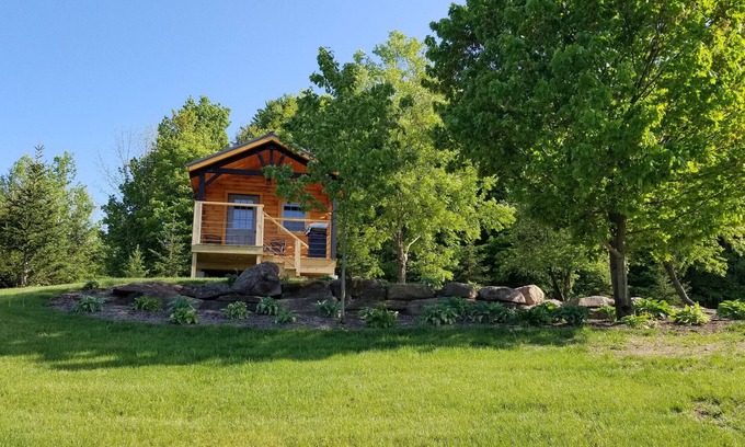 Guilford Cabine | Peacefully located back off the road, with scenic views.