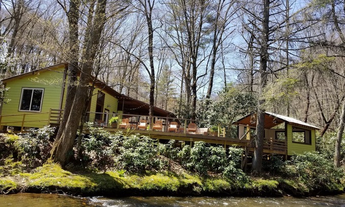 Laurel Fork Maison | Pebble Creek 23acrs Retraite magique Laurel Fork Stream-Sleep 16 Mariages / Réunions