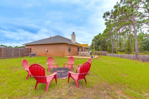 Ono Island Maison | Pensacola Home with Fire Pit, 7 Mi to Beaches!