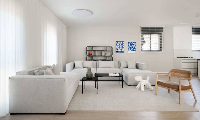 Mahane Israel Appartement | Penthouse - Quatre Chambres Appartement, Couchages 19