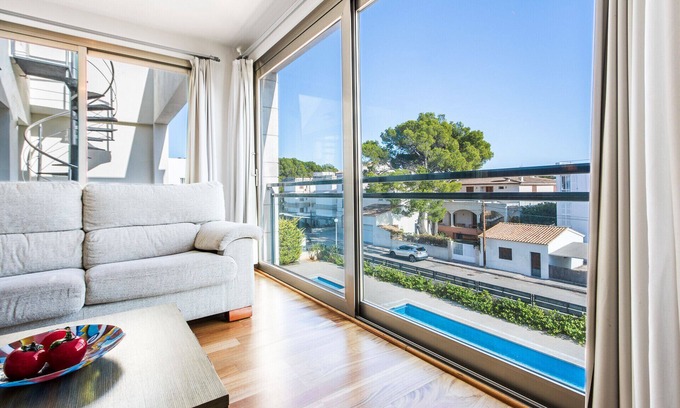 Puerto de Pollensa Appartement | Grenier La Nau avec vue sur la plage