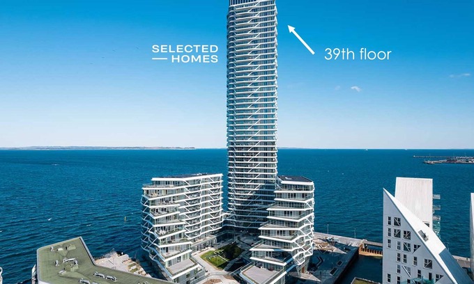 Aarhus C Appartement | Penthouse paradise on 39th floor
