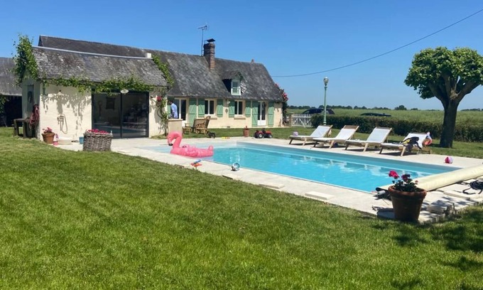 Chatillon-en-Dunois Maison | Perche - Havre de paix 1h30 Paris - Piscine chauffée