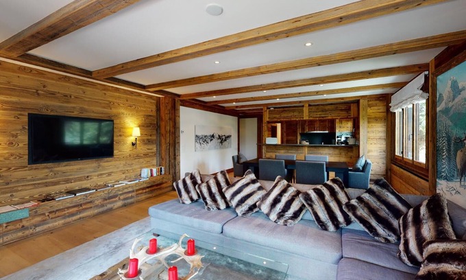 Sankt Moritz-Bad Appartement | Cet appartement luxueux répond au style de vie montagnard d'aujourd'hui