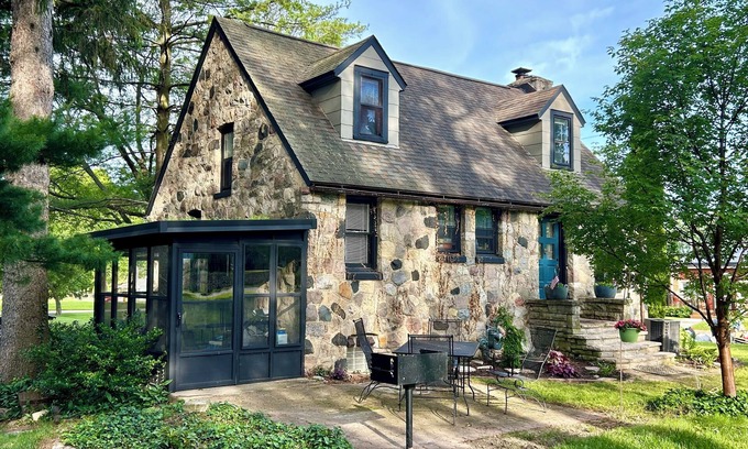 Rockford Cottage | Storybook Cottage: An Adorable Stone Home Nestled Near the River & Bike Path