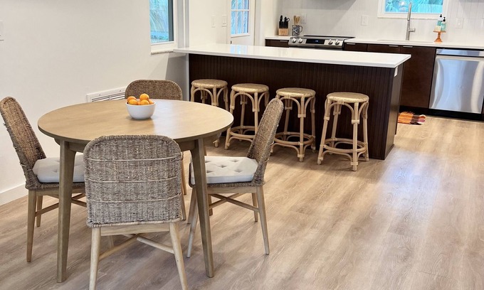 St. Augustine Beach Maison | Pet friendly beach house w/private backyard & outdoor shower- steps from beach