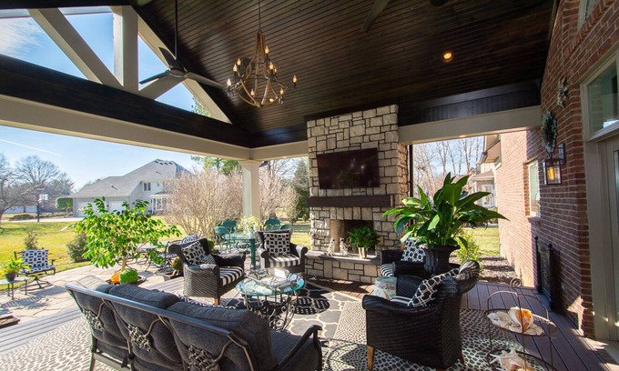 Prospect Maison | PGA elegant large home with lux outdoor porch and patio