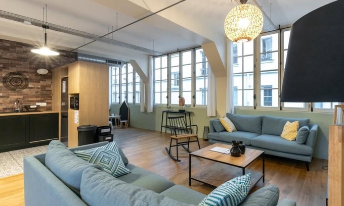 Quartier de la Roquette Appartement | PHILIPPE AUGUSTE LOFT 3 - Loft pour 12 (5 chambres) - BASTILLE - PÈRE LACHAISE