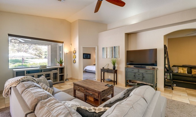 South Mountain Maison | Phoenix Home on Golf Course: Pool & Hot Tub Access
