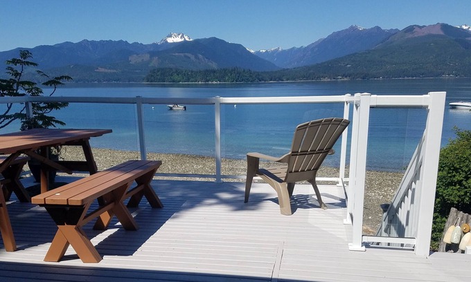 Seabeck Maison | Front de mer pittoresque du canal Hood avec vue sur la montagne olympique