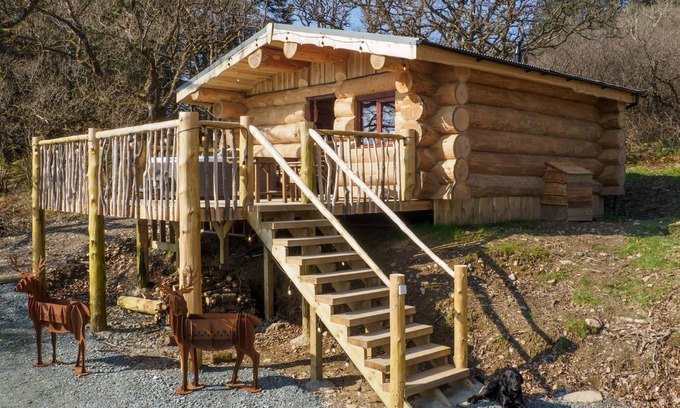 Lochgilphead Cabine | Cabane-Prestige-Salle de bain privée séparée-Vue sur Montagne-Pine Marten