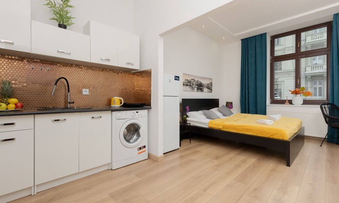 Srodmiescie Appartement | Piotrkowska 79 | Wifi, Pet-friendly, Studio, Balcony, Lodz