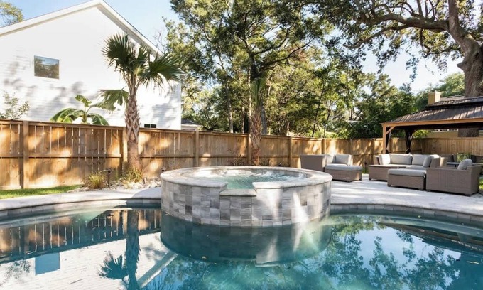 Scanlonville Maison | PLEASANT PLACE: Newly Built with Pool Backyard Oasis: Close to downtown/beach