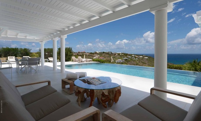 Grand Cul-de-Sac Villa | Villa de 3 chambres avec vue imprenable sur l'océan et l'île, longue piscine chauffée et belvédère